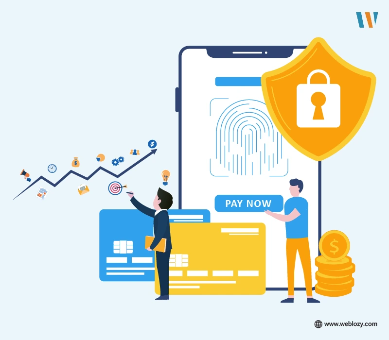 An infographic showing secure payment gateway